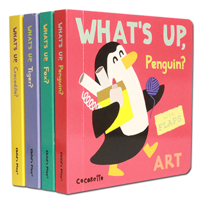 หนังสือบอร์ดเด็กขนาด 6″X6″ พิมพ์หนังสือภาพสี่เล่ม
