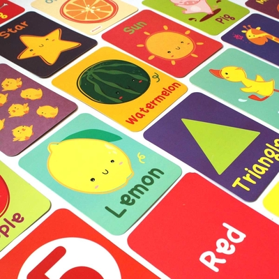 CCNB Kraft Paper Flash Card เพื่อการศึกษากิจกรรม Flashcards สำหรับเด็กอายุ 8 ปี