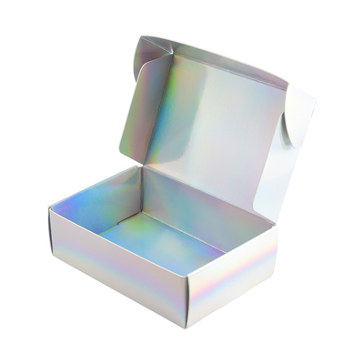 กล่องใส่รองเท้าสำหรับจัดส่งทางไปรษณีย์แบบกำหนดเองด้วยเลเซอร์ CMYK Color Card Board Shoe Boxes
