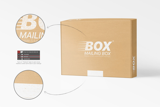 พิมพ์ซิลค์สกรีน กล่องใส่รองเท้า Mailing Shoe Box การพิมพ์แบบกำหนดเอง Express Gift Box