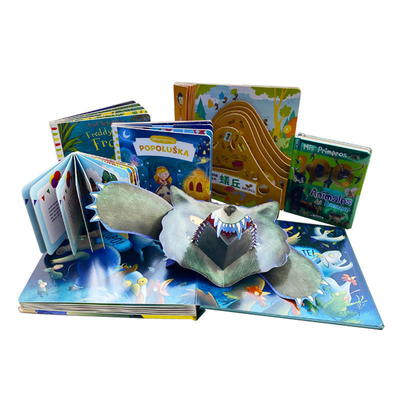 การพิมพ์หนังสือสไลด์สำหรับเด็ก Pop Up