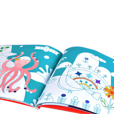หนังสือเด็กปกอ่อนแบบกำหนดเองการพิมพ์สมุดระบายสีการวาดภาพสำหรับเด็ก