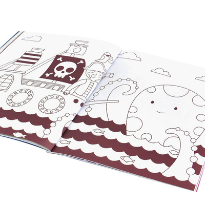 หนังสือเด็กปกอ่อนแบบกำหนดเองการพิมพ์สมุดระบายสีการวาดภาพสำหรับเด็ก