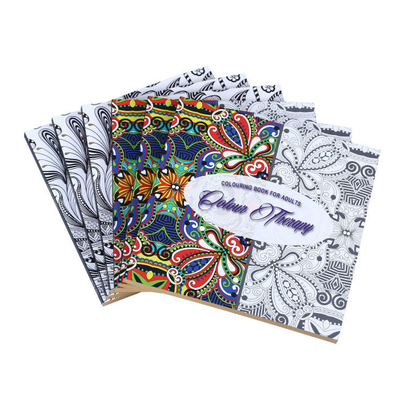 หนังสือปกอ่อน 100gsm 120gsm 140gsm กระดาษแข็งสมุดระบายสีผู้ใหญ่