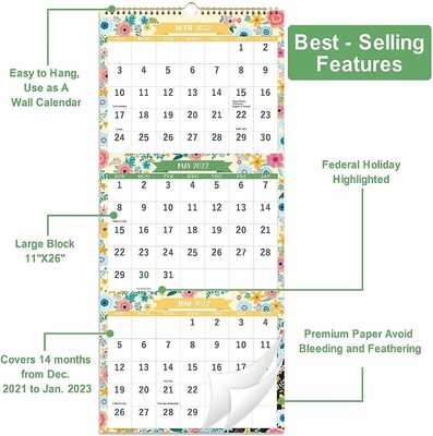 OEM ODM Desk Advent Calendar การพิมพ์เคลือบเงาหรือเคลือบด้าน