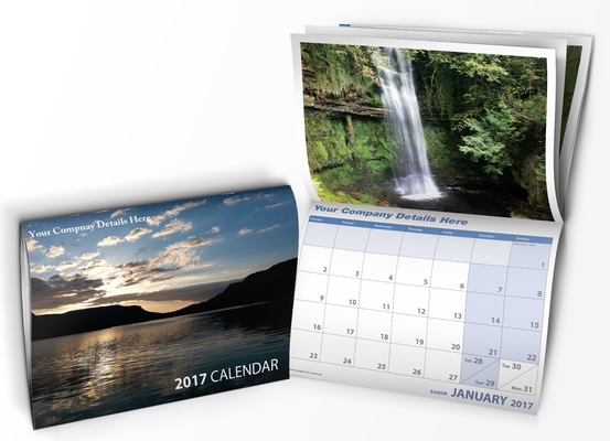 CMYK Color Craft Paper Wall Calendar A3 A4 A5 A6 ปฏิทินตั้งโต๊ะแนวนอน