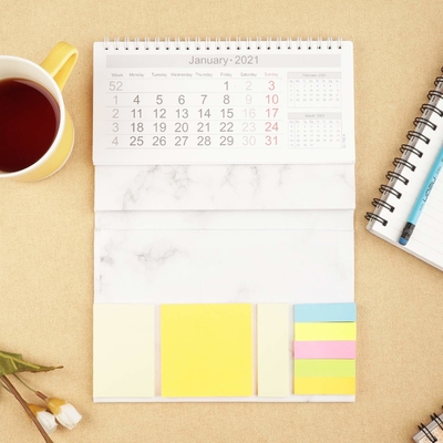 C1S Art Paper ปฏิทินแบบกำหนดเอง การพิมพ์ปฏิทินสีเต็มรูปแบบสำหรับการตลาด