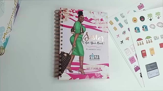 Hot Stamping Spiral Notebook การพิมพ์หนังสือวารสารแบบกำหนดเอง