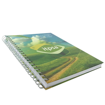 A6 สมุดปกแข็งเกลียวการพิมพ์หนังสือออกกำลังกายการพิมพ์ OEM ODM