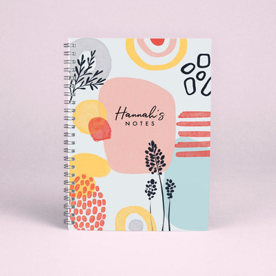 สมุดบันทึกเกลียวแบบกำหนดเองการพิมพ์ Kawaii Kraft Notepad เครื่องเขียน