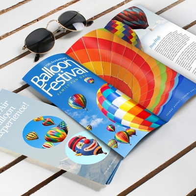 Perfect Binding Custom Catalog Brochure Printing Silk Screen Printing โบรชัวร์