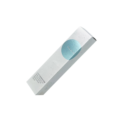 กล่องกระดาษแข็งพับได้สีขาว OEM กล่องกระดาษเครื่องสำอาง UV จุด