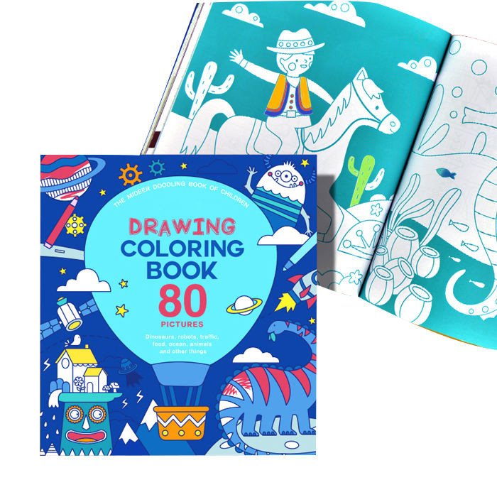 หนังสือเด็กปกอ่อนแบบกำหนดเองการพิมพ์สมุดระบายสีการวาดภาพสำหรับเด็ก