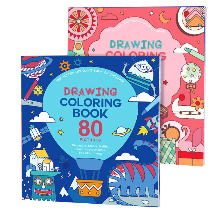 C1S กระดาษเคลือบมัน C2S Kids Book Printing Coloring Cartoon Color Books